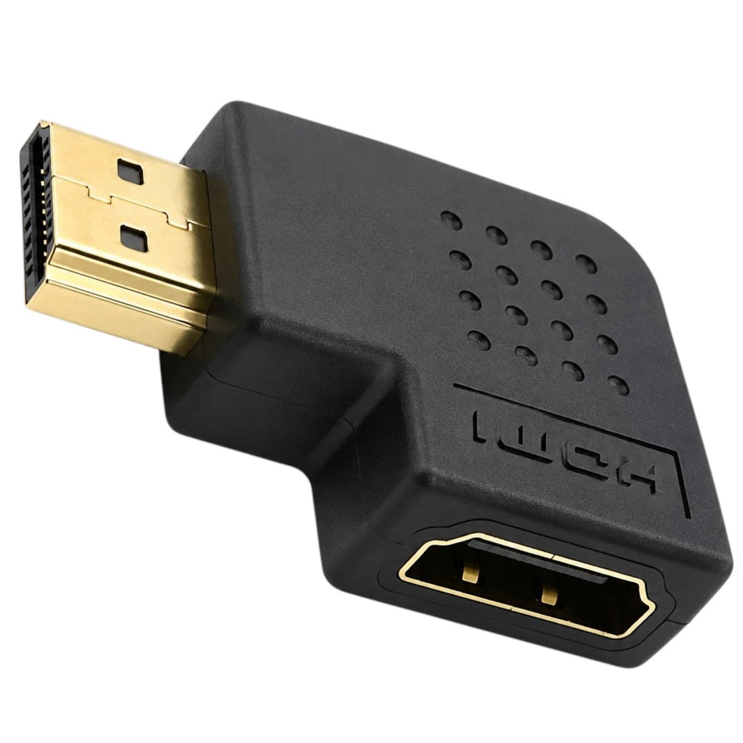 Adaptador 90° Hdmi Macho A Hdmi Hembra Chato Conector Tv Pc Monitor