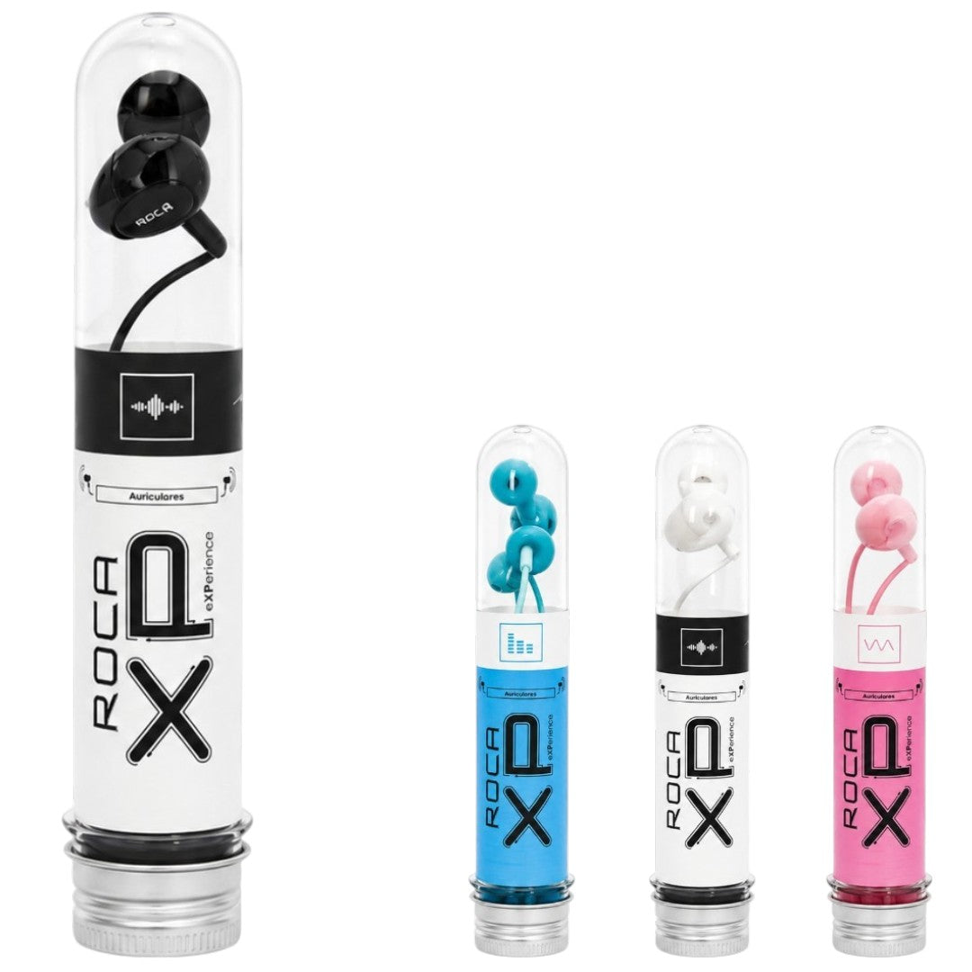 Auriculares Roca Xp Cableado Jack 3.5mm Spica Negro