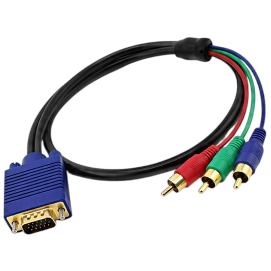 Cable 3 RCA A VGA 1.5 Metros Adaptador Video Para Monitor