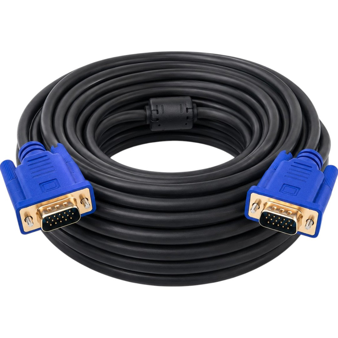 Cable VGA A VGA 5 Metros Filtro Y Conectores Monitor PC Proyector Video