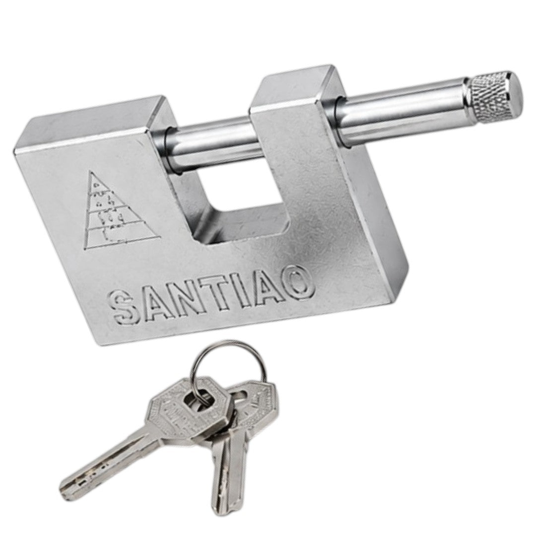Candado Con Perno Anti Palanca 80mm Traba Tranca Seguridad