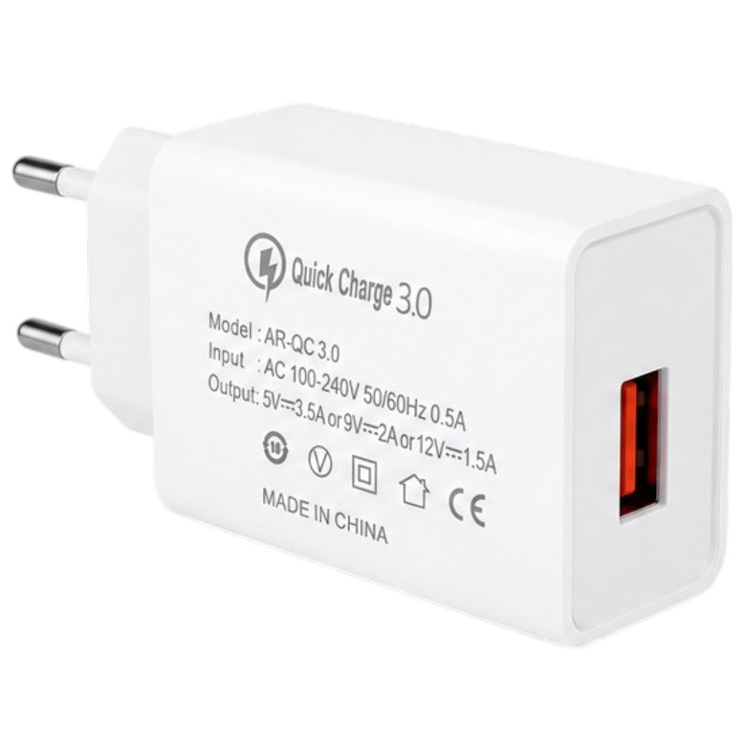 Cargador USB 3.0 Quick Charge Carga Rápida Celular