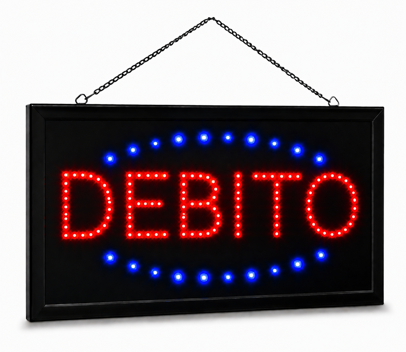 Cartel DEBITO Led Panel Luminoso Luz Letrero Promocional 220v