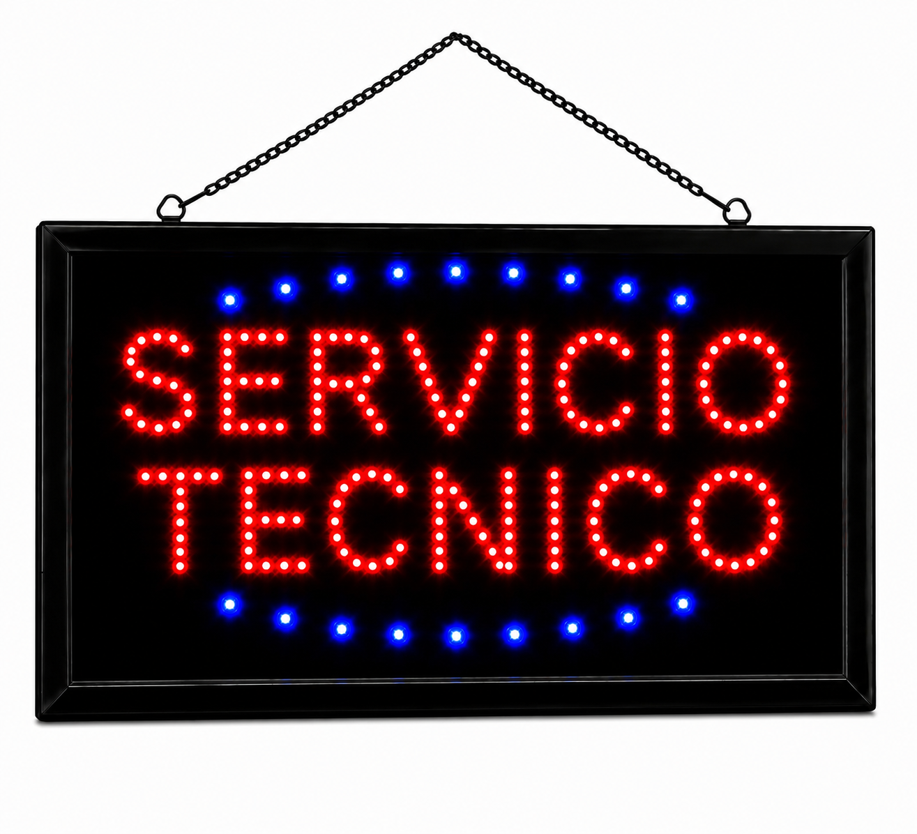 Cartel SERVICIO TECNICO Led Panel Luminoso Luz Letrero Promocional 220v