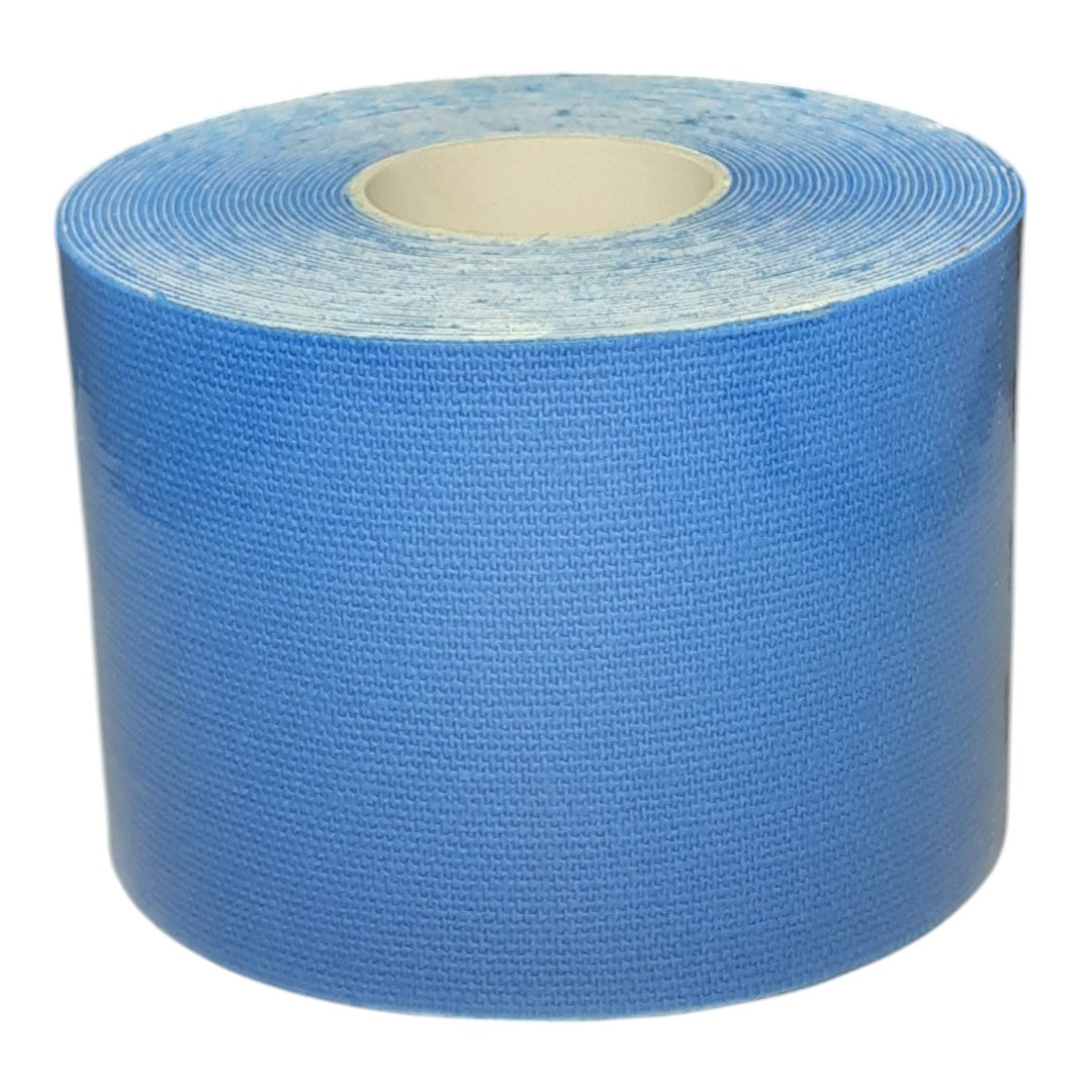 Cinta Kinesiológica 5cm x 5m Adhesiva Elástica Deportiva Colores Celeste
