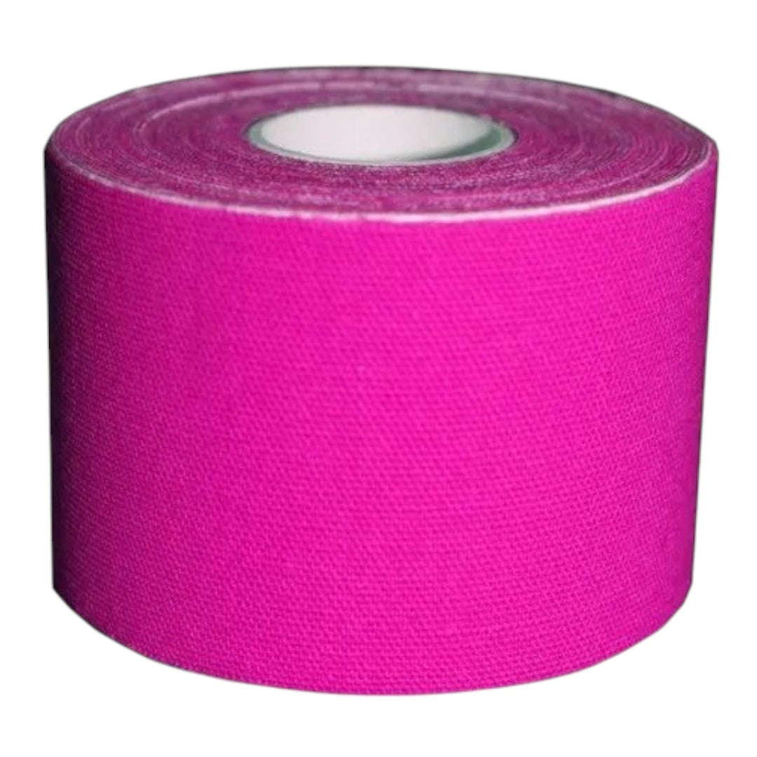 Cinta Kinesiológica 5cm x 5m Adhesiva Elástica Deportiva Colores Rosa