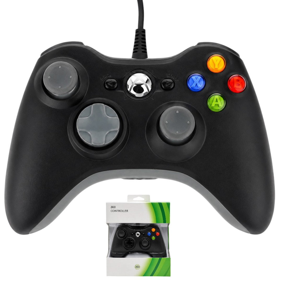 Control Para X box 360 O PC Joystick Cableado Calidad Negro