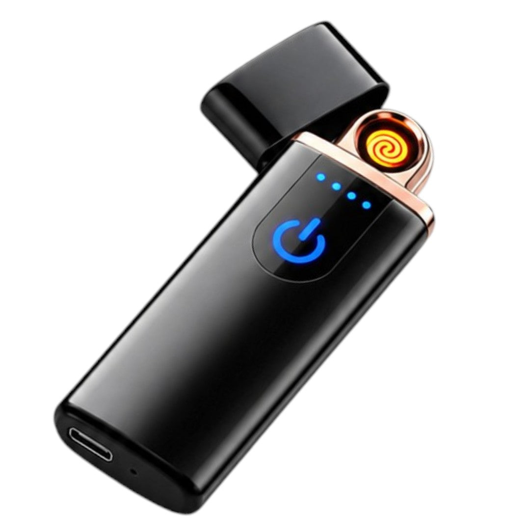 Encendedor Eléctrico De Metal Recargable Micro USB Antiviento