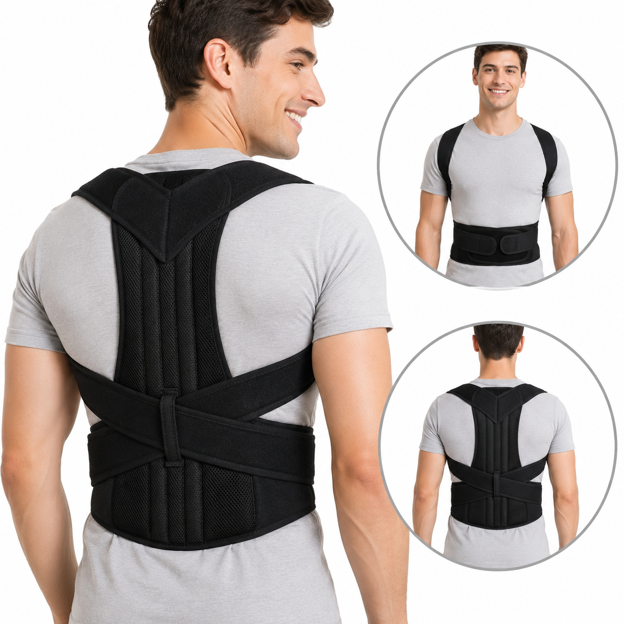 Faja Correctora De Postura Espalda Lumbar Ortopédica Ajustable M
