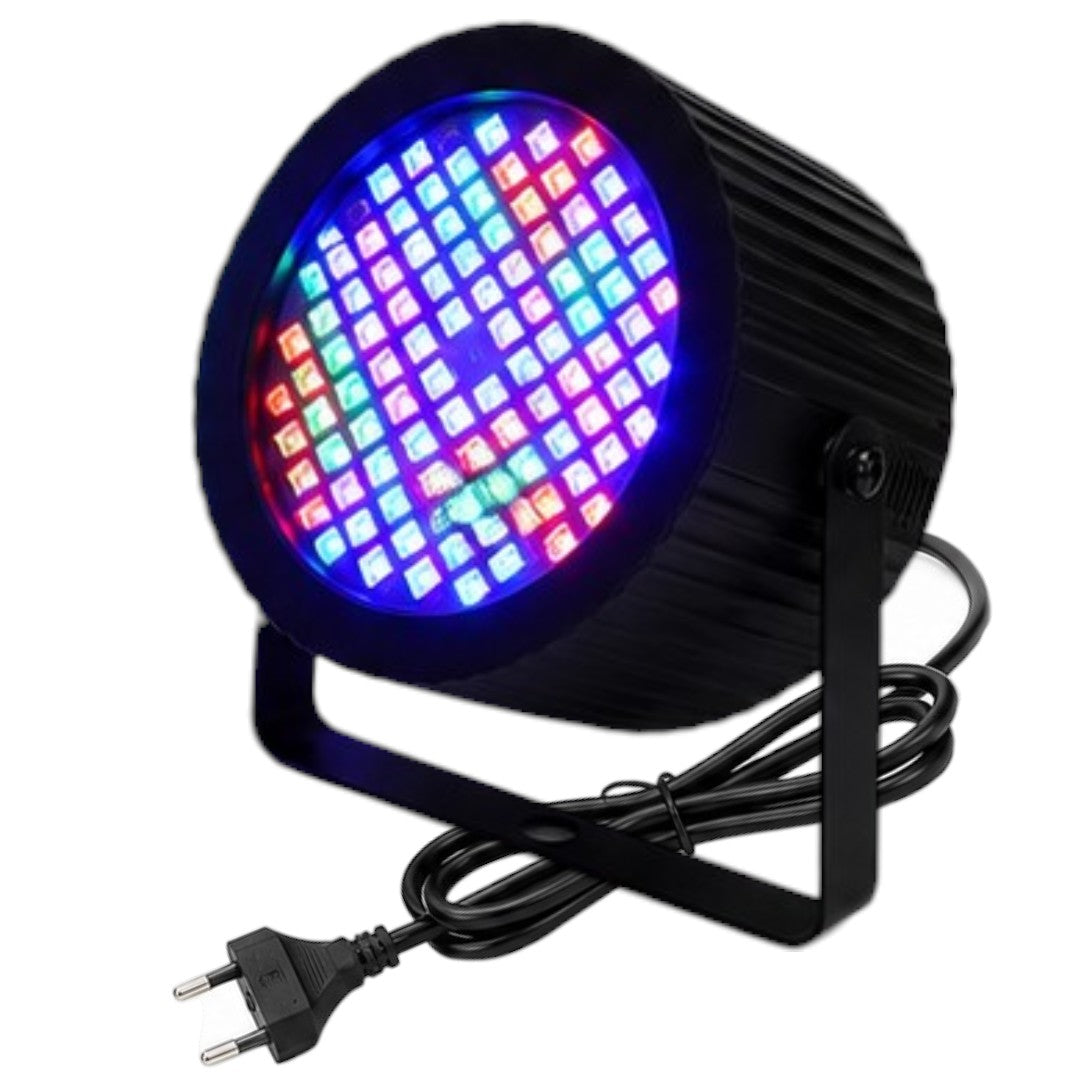 Flash RGB 88 LED Audio Rítmico Luz Colores 220v Eventos
