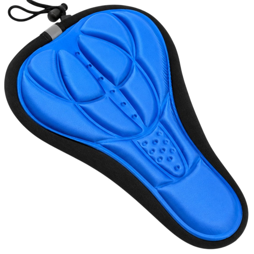 Funda Cubre Asiento Para Bicicleta Deportiva Con Gel Forro Azul