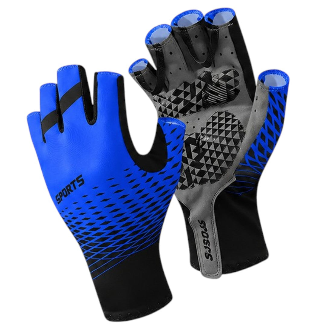 Guantes Para Bicicleta Ciclismo Confort Antideslizantes Par Azul