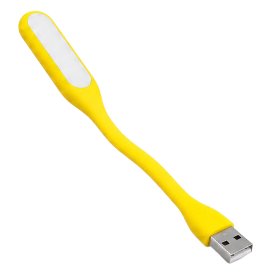 Luz Usb Pc Laptop Led Lámpara Portátil Flexible Linterna Amarillo