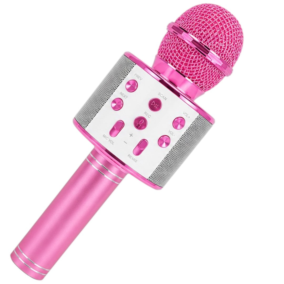 Micrófono Karaoke Bluetooth Con Parlante Usb Portátil Recargable