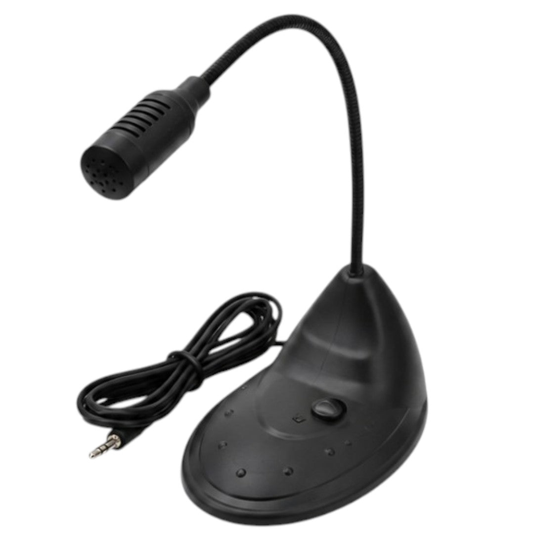 Micrófono Para PC Con Interruptor Silencio Jack 3.5mm