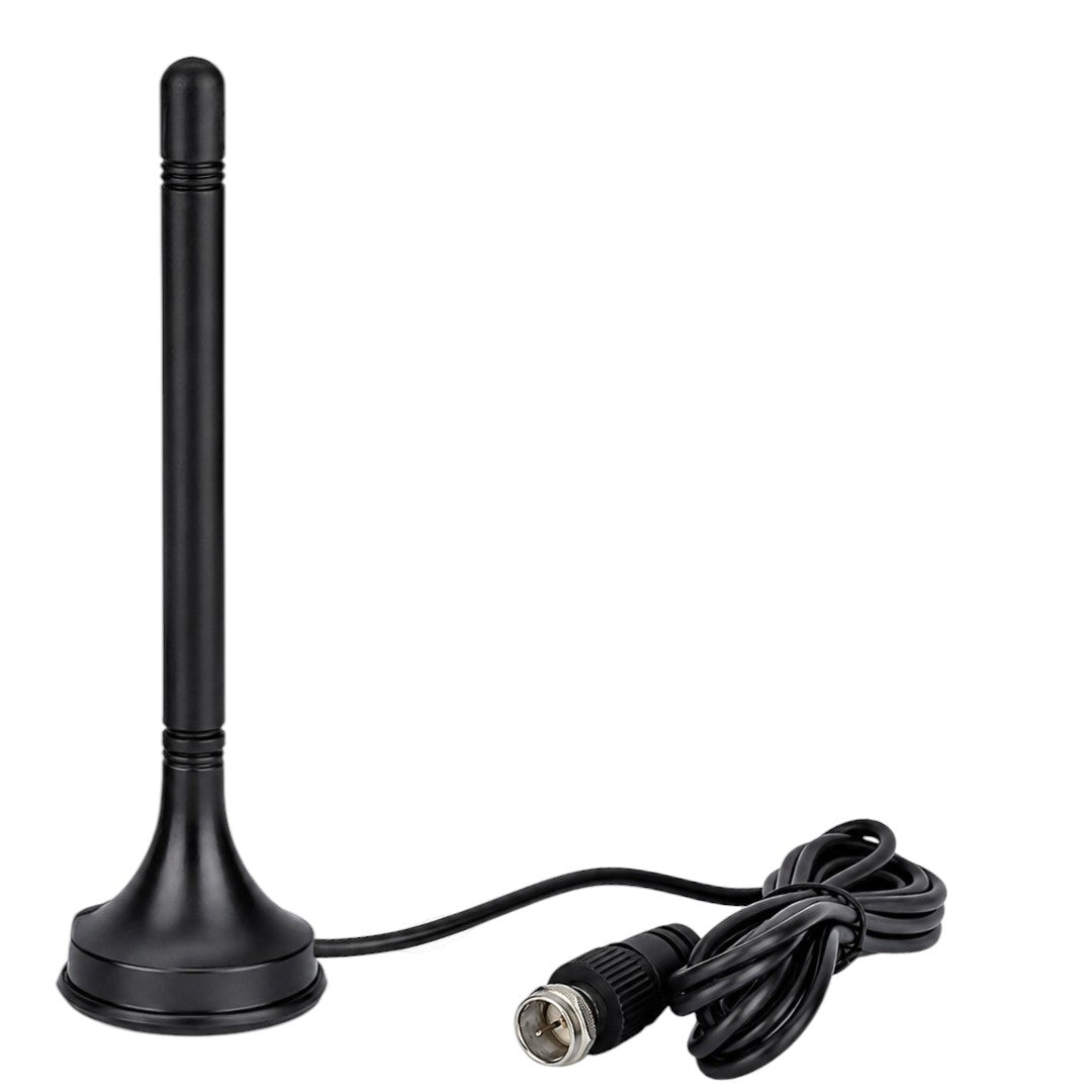 Mini Antena TV Digital Magnética UHF VHF Para Televisor Cable Coaxial