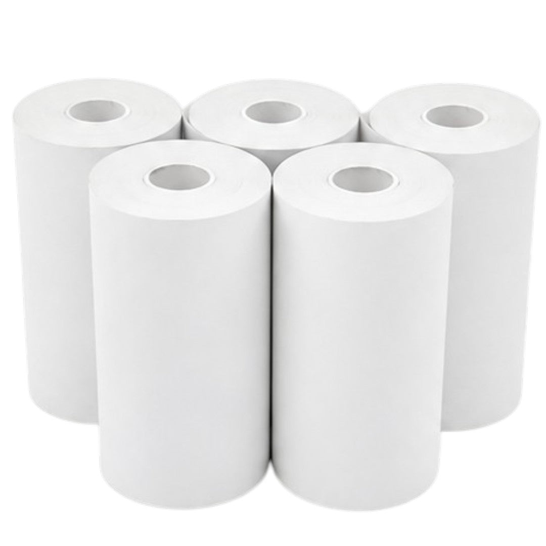 Pack 5 Rollos Papel Térmico Para Impresora POS Tickets