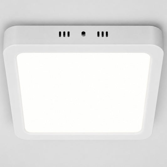 Plafón 6w Luz Fría 12cm Cuadrado Aluminio Led Panel Spot Aplique Foco