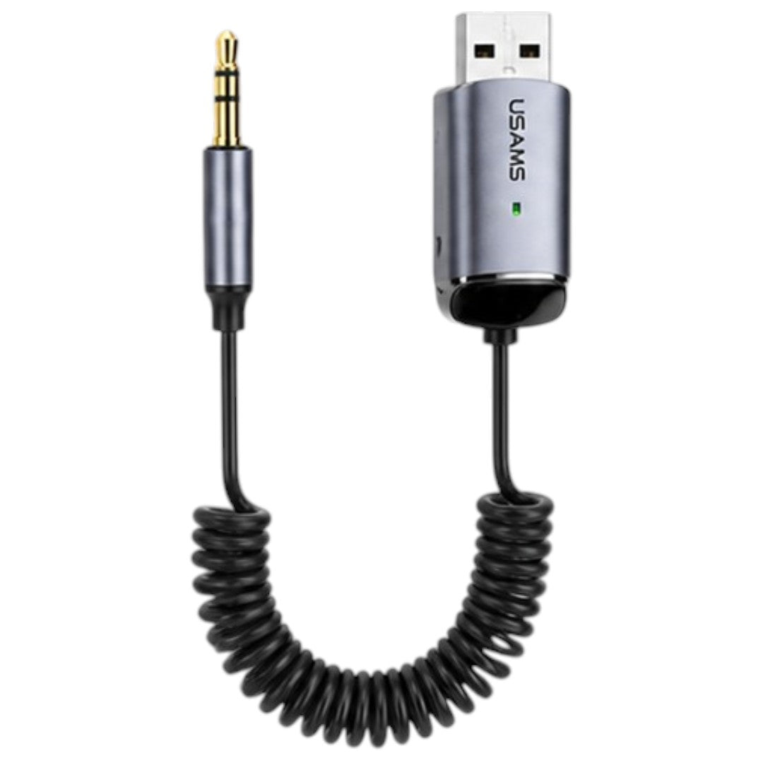 Receptor USB y Spica Bluetooth Para Auto Adaptador FM Audio Música Usams
