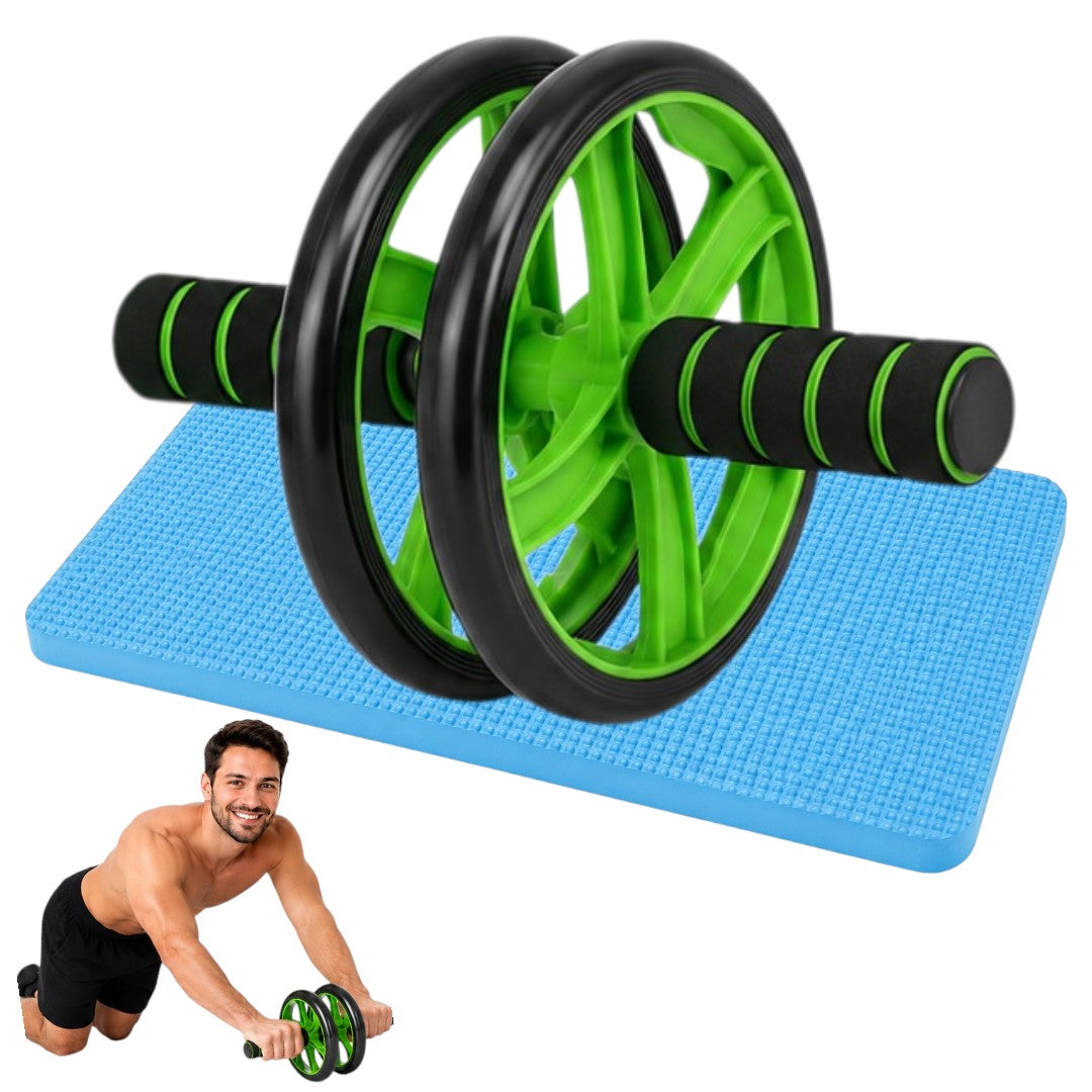 Rueda Para Abdominales Doble Reforzada Fitness Hogar Gym 100 Kg