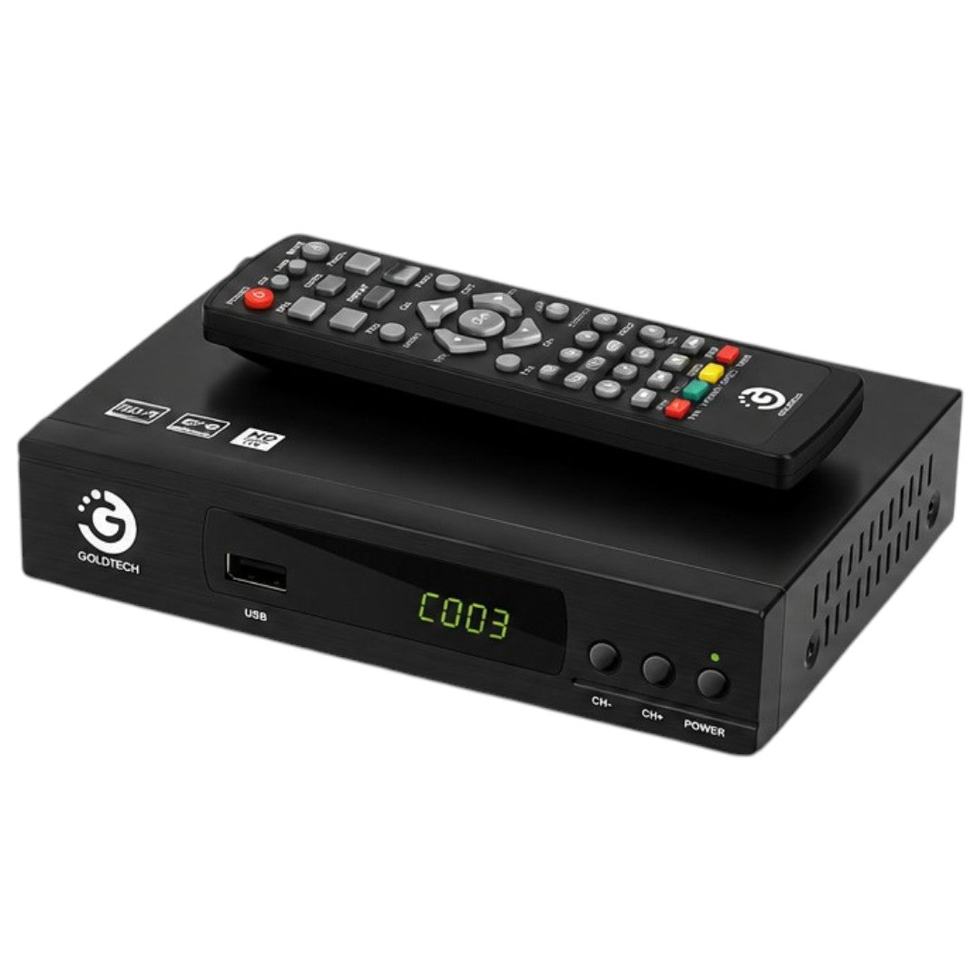 Sintonizador TV Digital HD Goldtech Canales Aire Canalera
