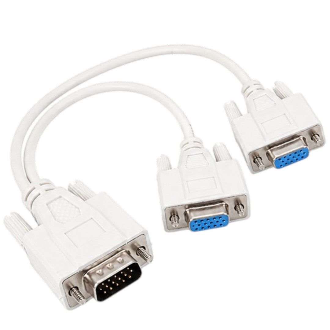 Splitter VGA Macho A 2 VGA Hembra Adaptador Duplicador Video