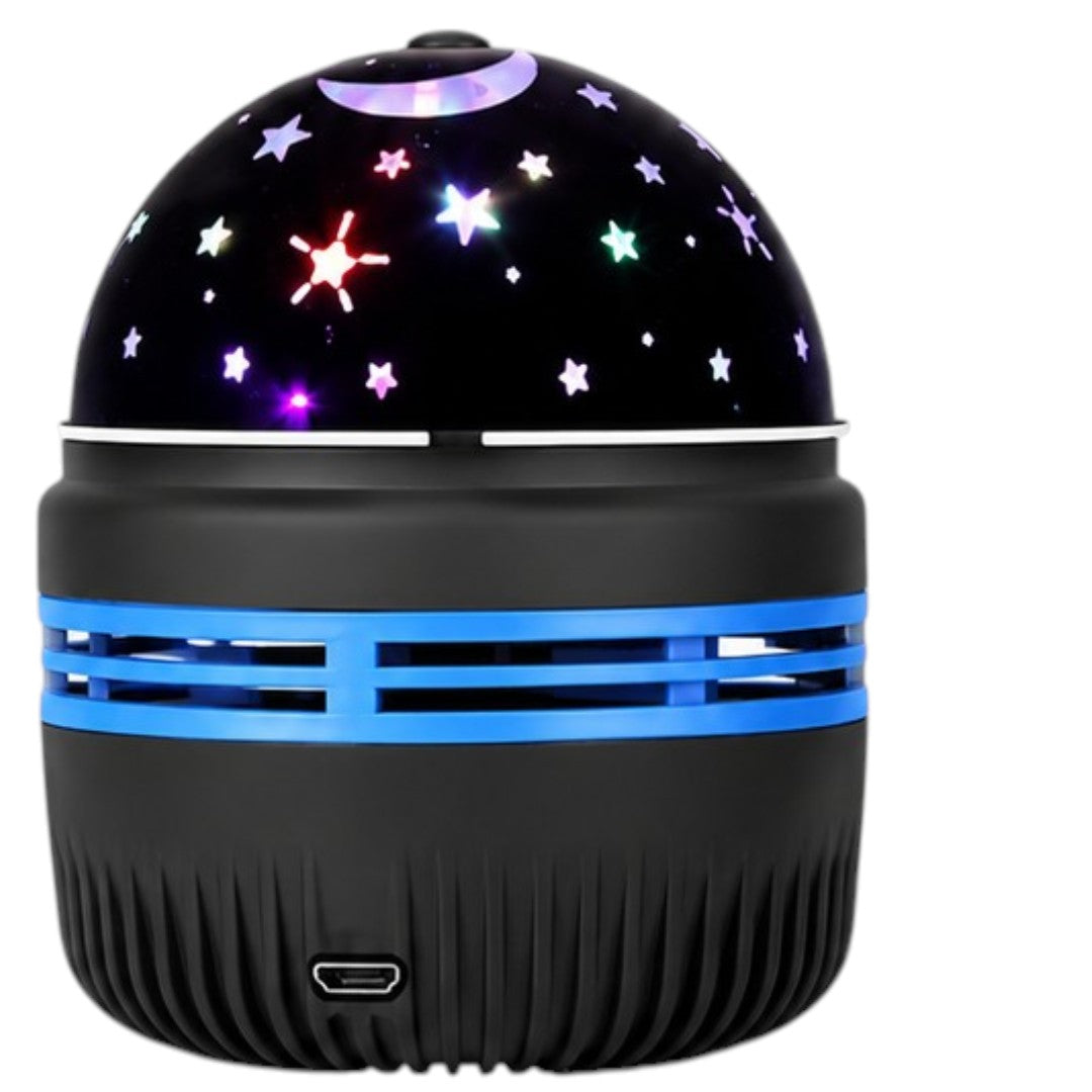 Veladora Usb De Estrellas Lámpara Esfera Giratoria Mesa De Noche