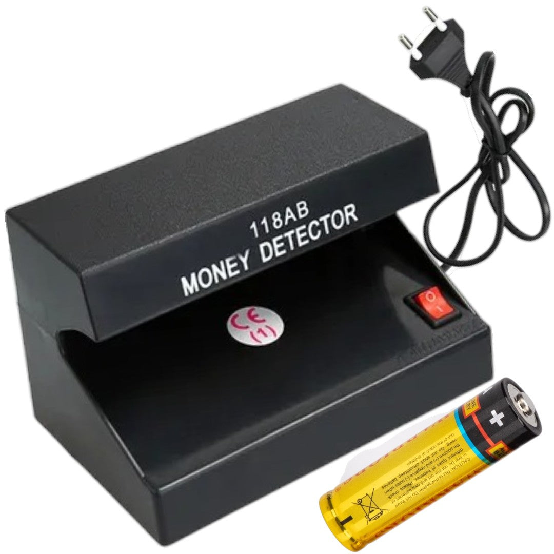 Detector De Billetes Falsos 220v Y A Pilas Máquina Anti Estafa