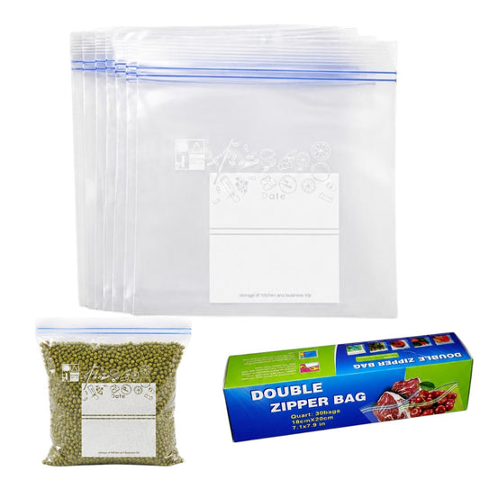 30 Bolsas Herméticas Tipo Ziplock 18x18cm Para Alimentos