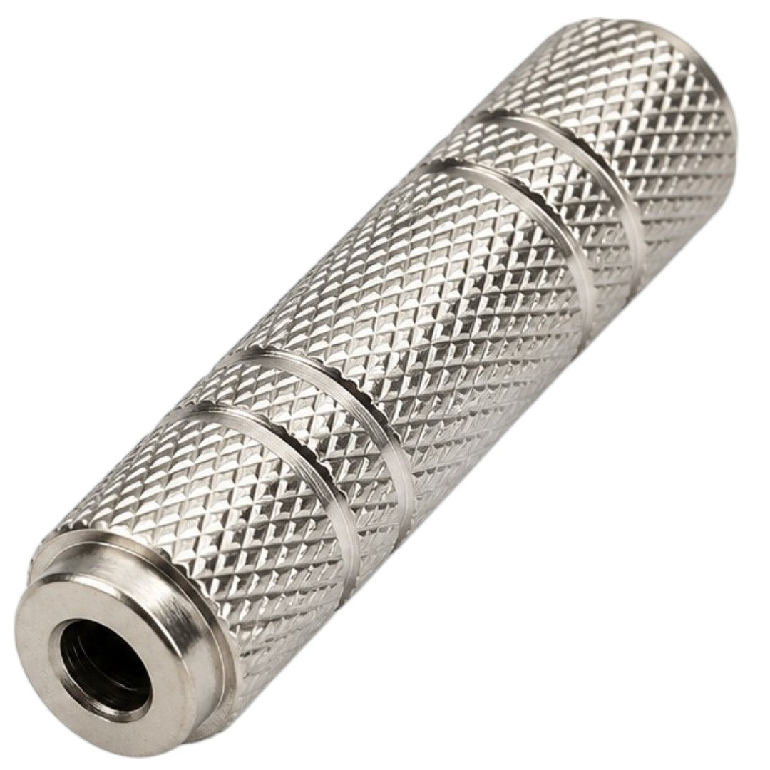 Adaptador Cupla Spica 3.5mm a Spica 3.5mm Hembra Metal Audio Conector