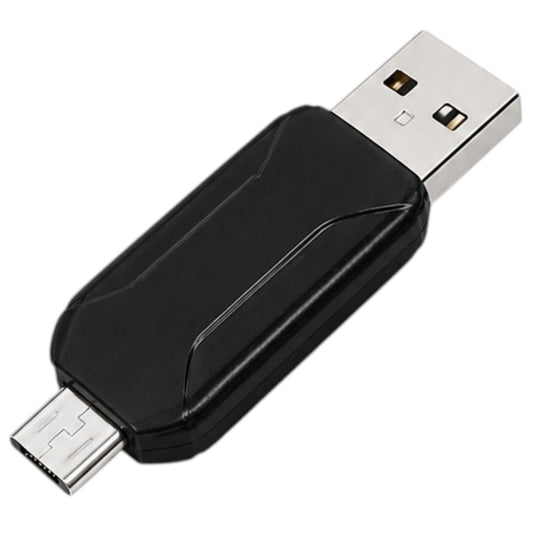 Adaptador Micro SD A USB Y Micro USB Lector De Memorias OTG Negro