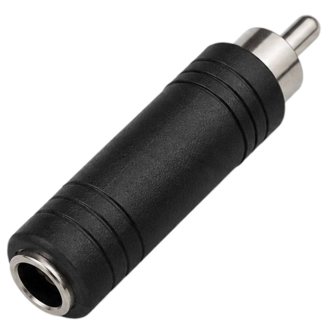 Adaptador Plug 1/4 Hembra a RCA Macho Audio Video Conector