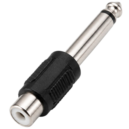 Adaptador RCA Hembra a 1 Plug 1/4 Macho Mono Audio Video Conector