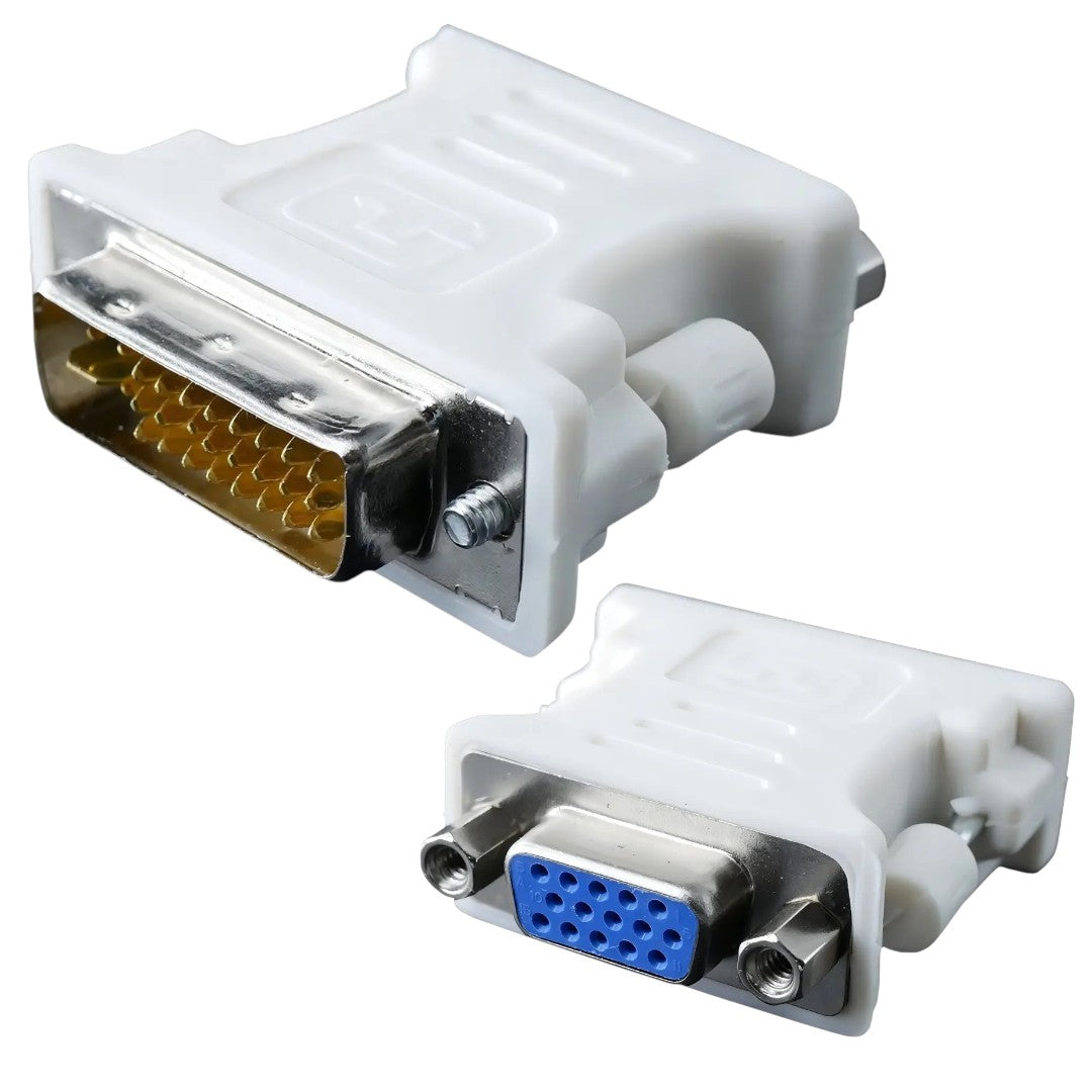 Adaptador Vga A Dvi 24+5 Conector Hembra A Macho