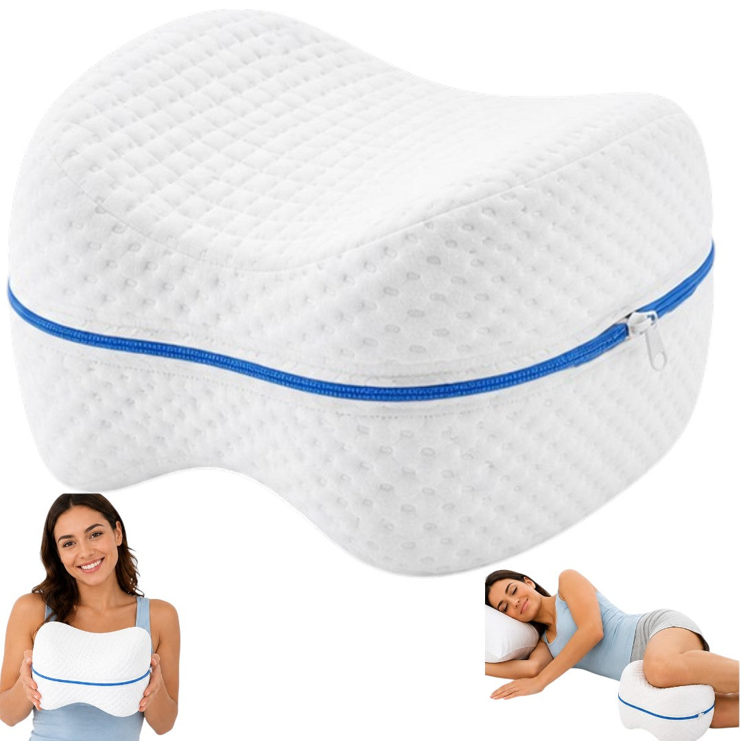 Almohada Ergonómica Postura Embarazadas Piernas 25x15x6cm Blanco