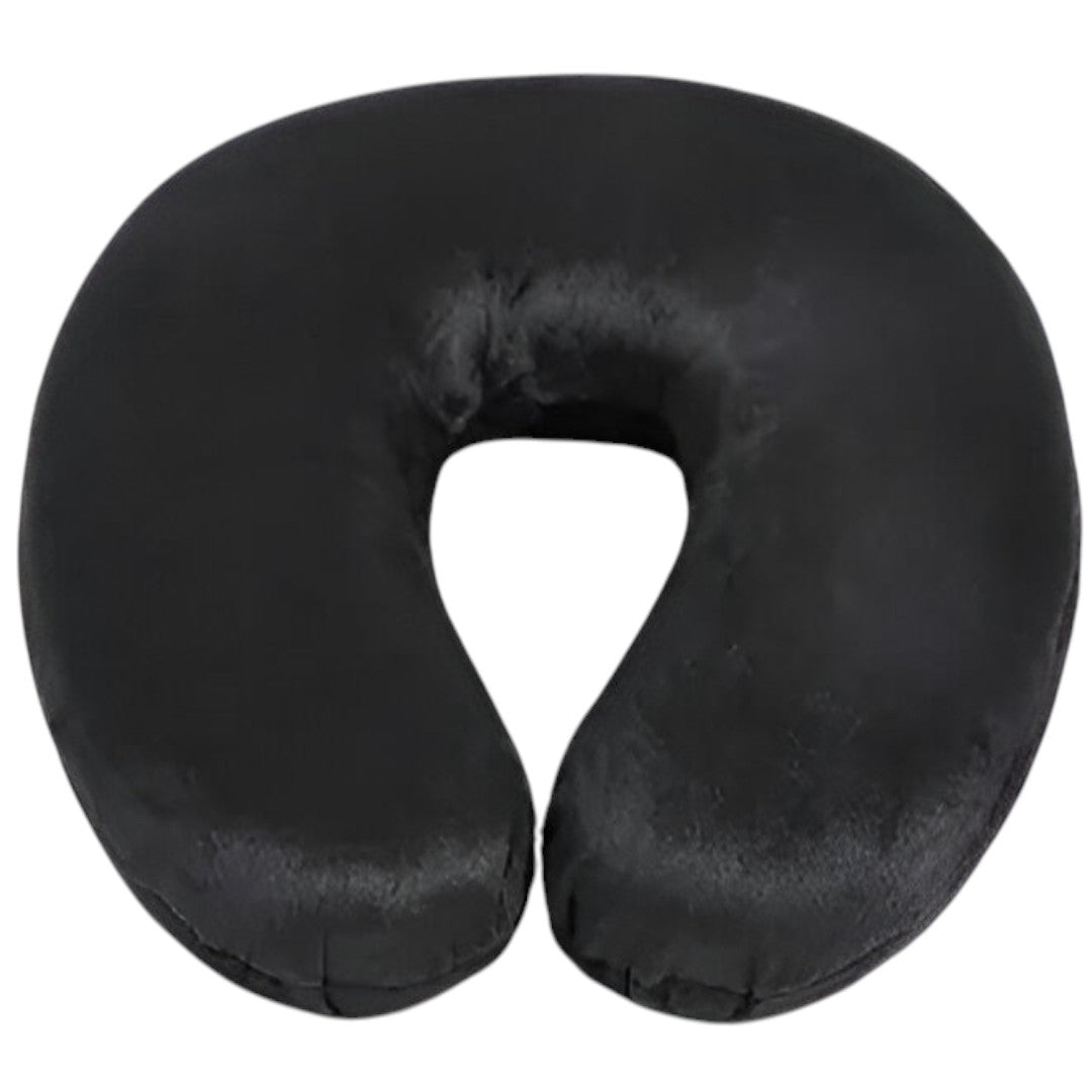 Almohada Para Viajes Espuma Viscoelástica Ergonómica Y Suave 30x30x10cm Negro