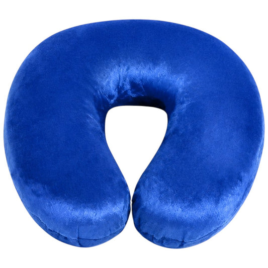 Almohada Para Viajes Espuma Viscoelástica Ergonómica Y Suave 30x30x10cm Azul