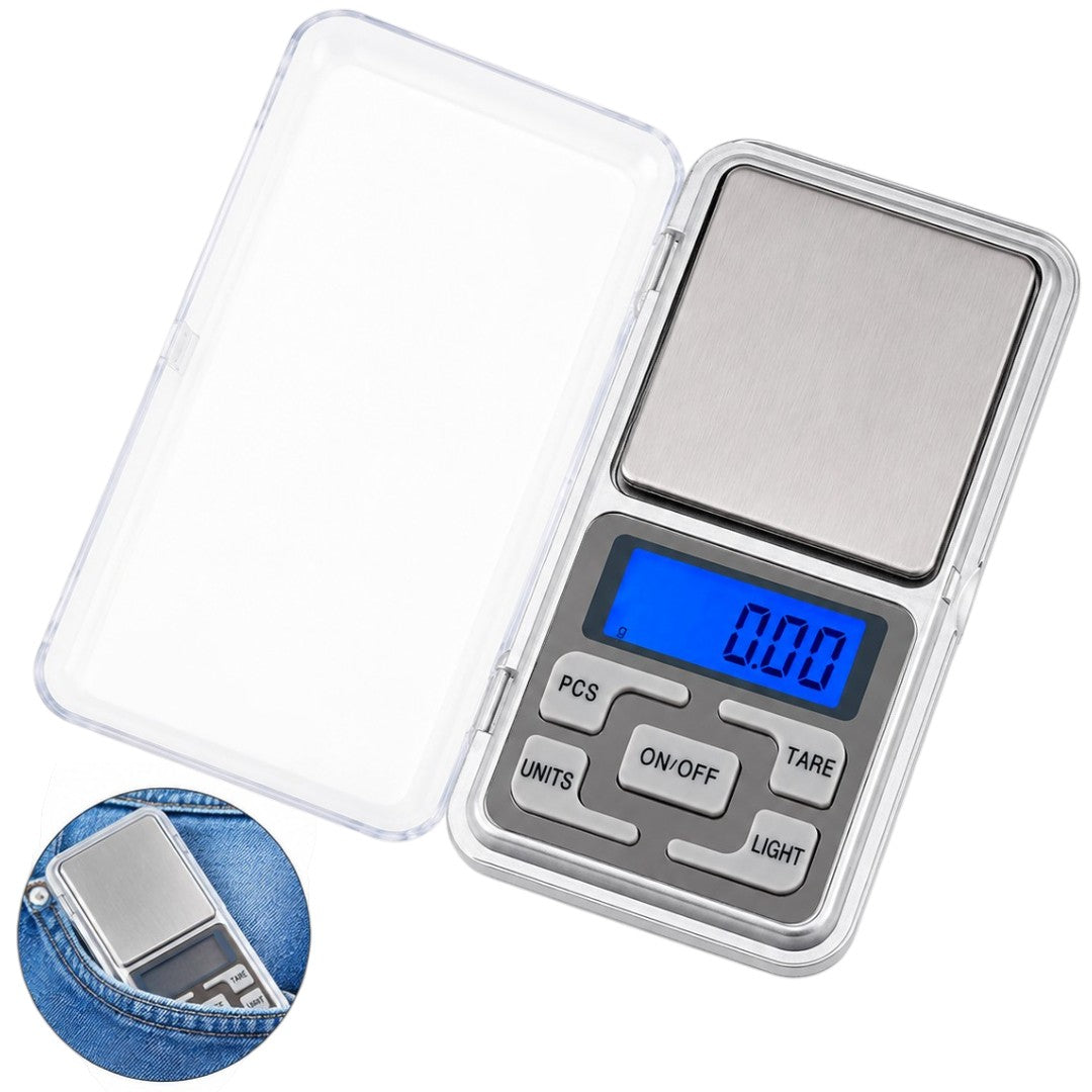 Balanza Digital De Precisión 0,01g Hasta 200g Portátil Bolsillo LCD