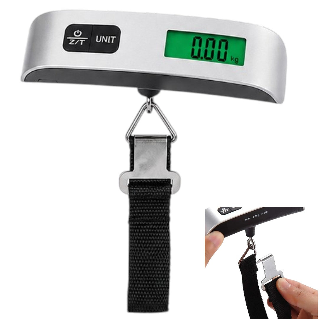 Balanza Equipaje Hasta 50Kg Digital Portátil Valija Pesca A Pila