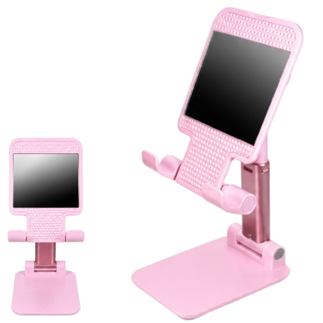 Base Soporte Para Celular Ajustable Plegable Lelong Rosa