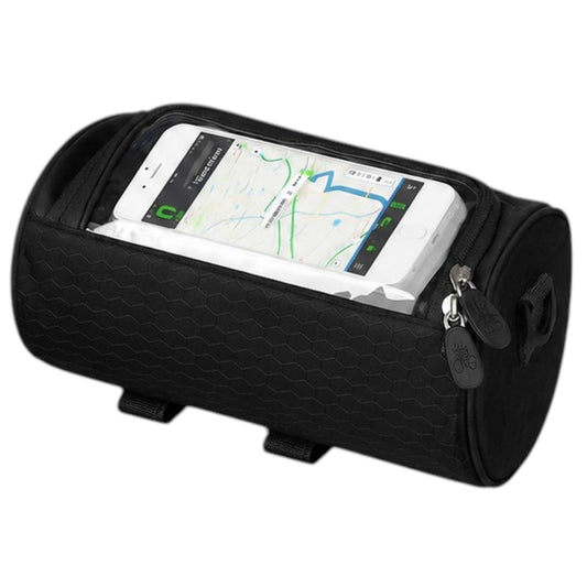 Bolso Impermeable Para Bicicleta Porta Celular 25x12cm Negro