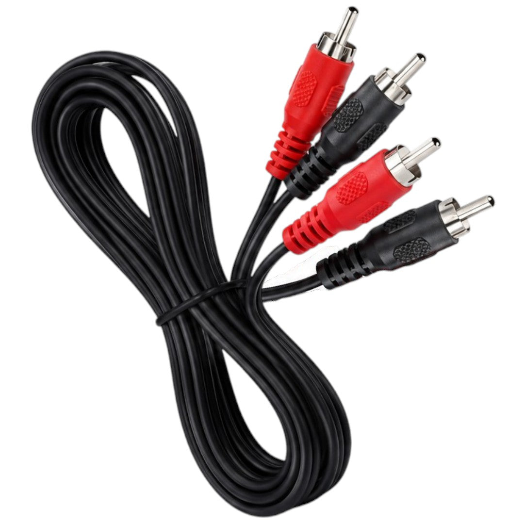 Cable 2 RCA a 2 RCA 90cm Macho Equipo Audio