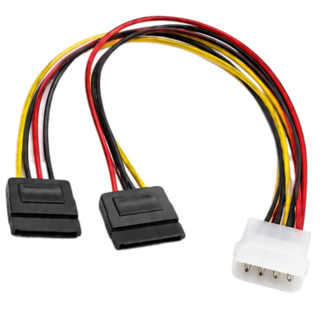 Cable 4 Pines Ide A 2 Sata Poder Alimentación Lectora Adaptador Pc