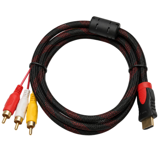 Cable Hdmi A 3 Rca Av 1.5m De Audio Y Vídeo Adaptador