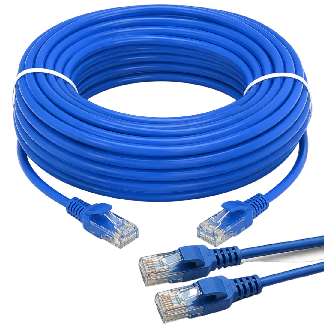 Cable Lan 20m Cat 5 Red Rj45 Ethernet Patch Cord