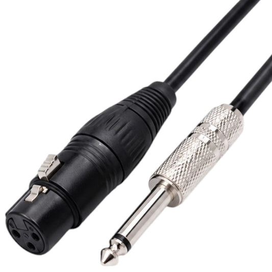 Cable Para Micrófono Plug 6.35mm 1.5m Audio Profesional