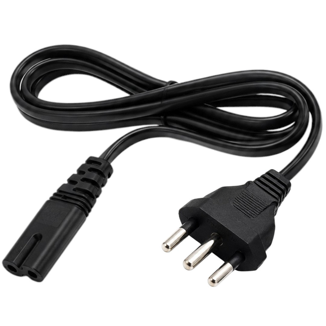 Cable Tipo 8 De Poder a 3 en Linea Alimentación 1.5 Metros 220v TV Play Radio