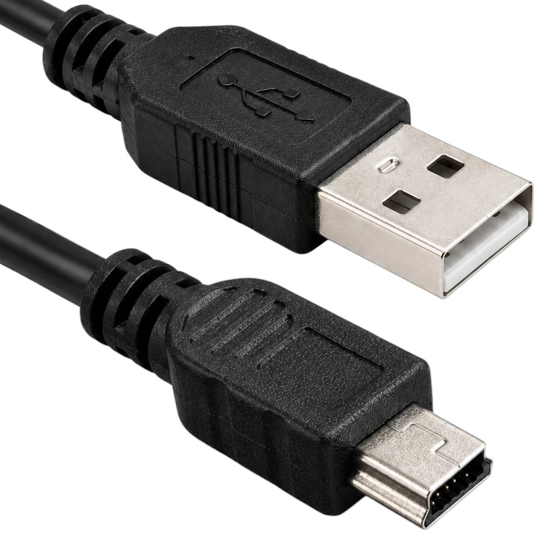 Cable USB A Mini USB 5 Pines 1m Para Dispositivos Electrónicos