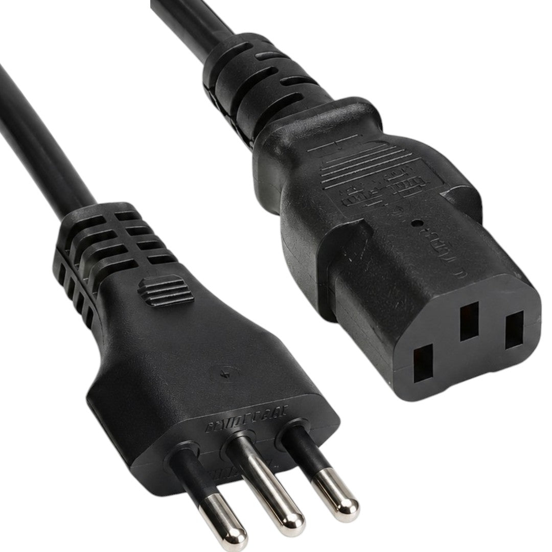 Cable de Poder PC 1.5 Metros 3 En Línea Para Fuente Monitor