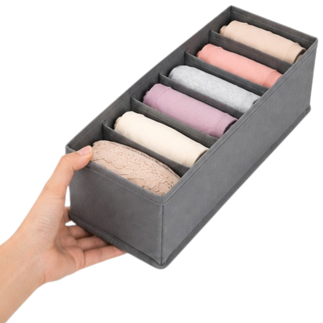 Caja Para Ropa Interior 6 Separadores Compartimentos Organizadora Para Estante Ropero